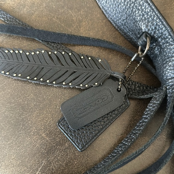 COACH Dakota Fringe Pebble Leather Bag - Picture 4 of 7